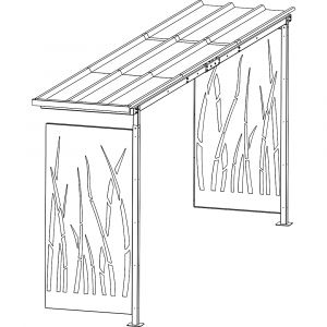 Abri pour cycles Mottez