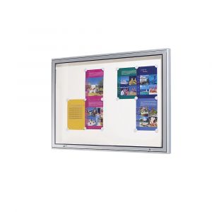 Vitrine d'affichage &agrave; cadre en aluminium pour l'int&eacute;rieur et l'ext&eacute;rieur eurokraft pro