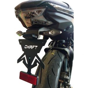 CHAFT Support de plaque Kawasaki Ninja 650 2017-2018 et Z650 2017-2018
