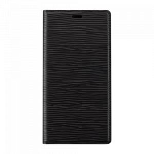 Diarycase 2.0 coque clapet en cuir véritable avec support aimanté pour apple iphone 12 pro max, noir minuit