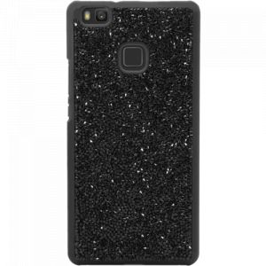 Coque bling strass pour huawei p9 lite, minuit noir