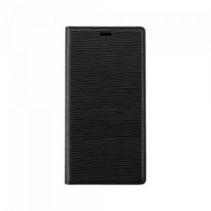 Diarycase 2.0 coque clapet en cuir véritable avec support aimanté pour apple iphone 13 mini, noir minuit