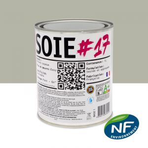 SOIE #17 - Peinture finition acrylique velours RAL 7032 - Gris silex 1L