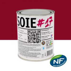 SOIE #17 - Peinture finition acrylique velours RAL 3003 - Rouge rubis 1L