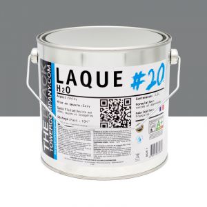LAQUE H2o #20 - Laque acrylique satin&eacute;e RAL 7037 - Gris poussi&egrave;re 2,5L