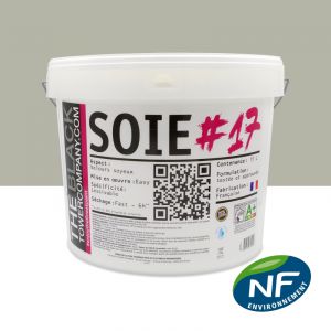 SOIE #17 - Peinture finition acrylique velours RAL 7032 - Gris silex 15L