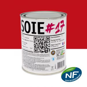 SOIE #17 - Peinture finition acrylique velours RAL 3020 - Rouge signalisation 1L