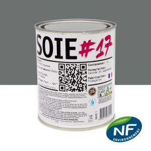 SOIE #17 - Peinture finition acrylique velours RAL 7005 - Gris souris 1L
