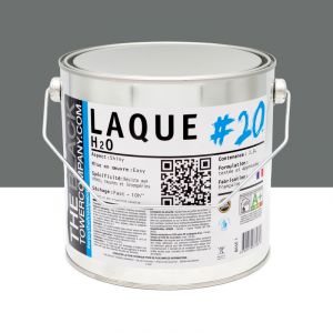 LAQUE H2o #20 - Laque acrylique satin&eacute;e RAL 7005 - Gris souris 2,5L