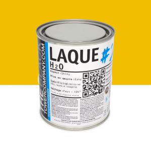 LAQUE H2o #20 - Laque acrylique satinée RAL 1023 - Jaune signalisation 1L