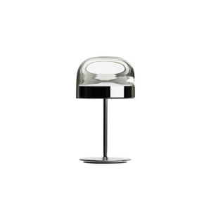 Lampe à poser - EQUATORE Noir brillant Ø 24 x H 42,5 cm Verre, métal galvanisé