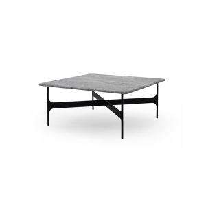 Table basse - FLOEMA Carrée L 80 x P 80 x H 35 cm Marbre Emperador gris