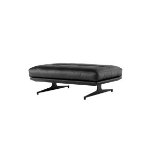 Pouf - INLAND AV32 Cuir Cuir noir Noir