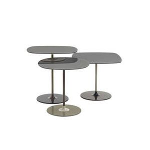 Table d'appoint gu&eacute;ridon - THIERRY Set de 3 Gris