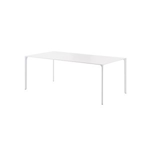 Table - NUUR 160x79 Blanc Plateau laminé Fenix, structure aluminium laqué L 160cm x P 79cm x H 74cm