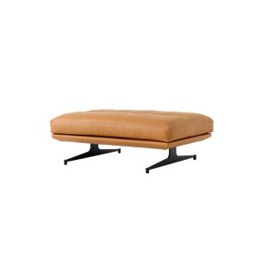 Pouf - INLAND AV32 Cuir Noir Cuir cognac