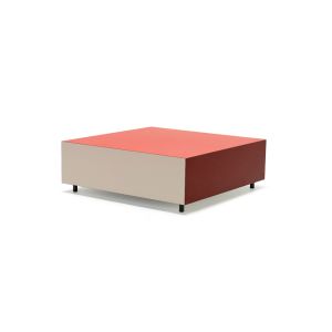 Table basse - BLOC 85x85 Rouge, bordeaux, argile