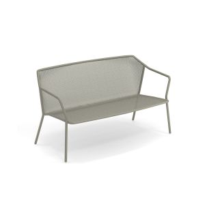 Canap&eacute; ext&eacute;rieur - DARWIN Gris Vert L 140 x P 73 x H 75 cm, assise 39 cm