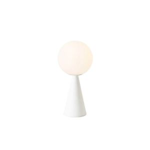 Lampe à poser - BILIA MINI Blanc Verre, métal Ø 12 x H 26 cm