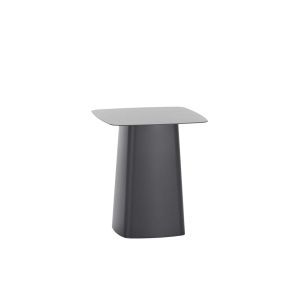 Table d'appoint gu&eacute;ridon - METAL SIDE OUTDOOR Medium : L 40cm x P 40cm x H 44,5cm Gris T&ocirc;le d'acier galvanis&eacute;, Rev&ecirc;tement &eacute;poxy