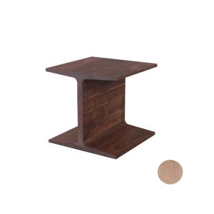 Table basse - I BEAM L 40cm x P 40cm H 39cm Chêne blanchi Chêne