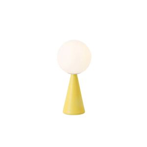 Lampe à poser - BILIA MINI Jaune Verre, métal Ø 12 x H 26 cm