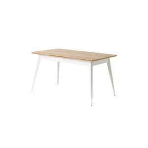 Table - Table 55 140x80 plateau chêne Blanc pur