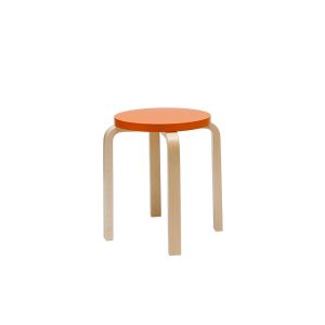 Tabouret - E60 assise laquée Orange