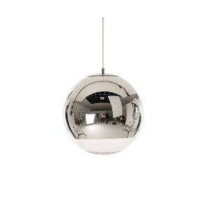 Suspension - MIRROR BALL Diam 40cm, C&acirc;ble 250cm Inox Polycarbonate