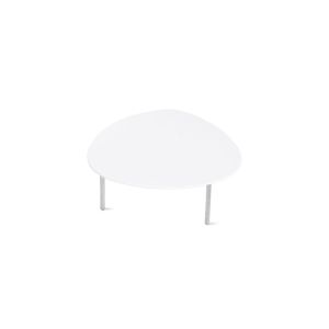 Table basse - ECLIPSE Blanc S : L 46 x P 37 x H 20 cm Chrome mat