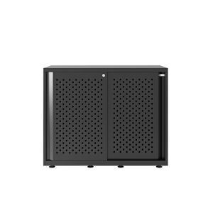 Meuble de rangement - GLIDE L 100 Noir Acier finition époxy L 100 x P 47 x H 80 cm