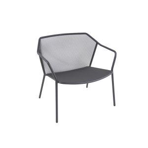 Fauteuil ext&eacute;rieur - DARWIN Fer ancien L 77 x P 73 x H 75 cm, assise 39 cm