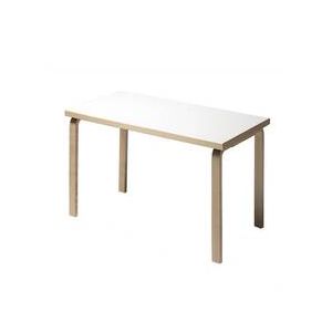 Table & bureau - 80A enfant Blanc Bouleau, plateau laminé L 120cm x P 60 cm x H 60cm