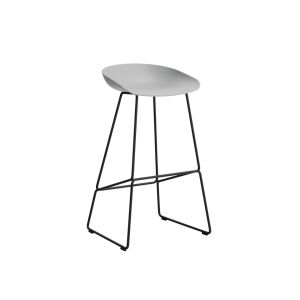 Tabouret haut - ABOUT A STOOL AAS 38 H75 L 50 x P 48 x H 85 cm, assise H 75 cm Noir Concrete grey
