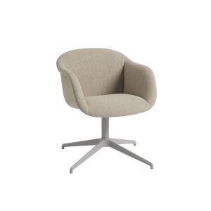 Chaise - FIBER SOFT pied central Ecriture 240/ gris