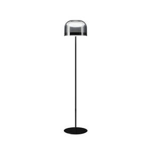 Lampadaire - EQUATORE Noir brillant Verre, métal galvanisé Ø 37,1 x H 175 cm