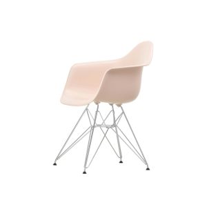 Chaise - EAMES PLASTIC ARMCHAIR DAR pieds Tour Eiffel Chromé brillant Rose tendre RE