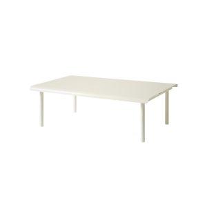 Table basse extérieur - Table basse PATIO 110x70 Blanc perlé