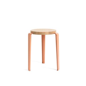 Tabouret - LOU Chêne Rose Cendré