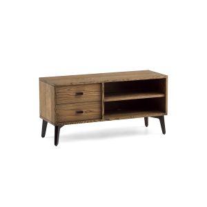 Table de chevet - MCQUEEN L 110 x P 39 x H 54,5 cm Chêne huilé noir