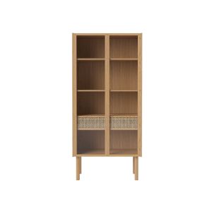 Meuble de rangement - Armoire vitrée CANA Chêne huilé