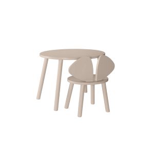 Table enfant - Chaise et table MOUSE SET 2 &agrave; 5 ans Beige