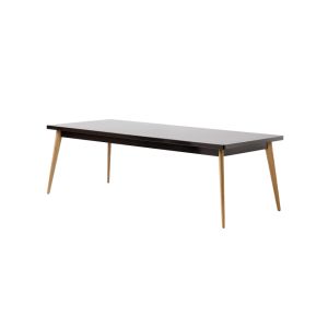 Table - Table 55 240x100 pieds bois Brun noir