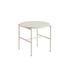 Table d'appoint guéridon - REBAR Ø 45 marbre Ø 45 x H 40,5 cm Marbre beige/ albâtre