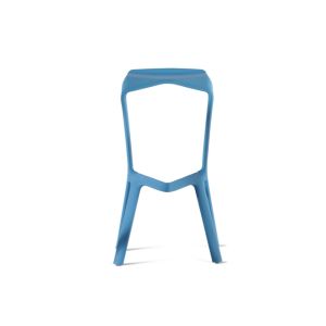 Tabouret haut - MIURA Bleu clair Polypropylène renforcé L 47cm x P 40cm x H 81cm, Assise H 78cm