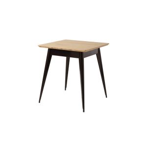 Table - Table 55 70x70 plateau chêne Brun noir