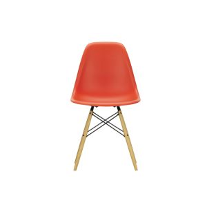 Chaise - EAMES PLASTIC CHAIR DSW &eacute;rable nuance de jaune &Eacute;rable nuance de jaune Rouge coquelicot RE