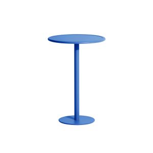 Table ext&eacute;rieur - Mange-debout WEEK-END rond Bleu