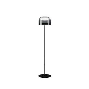 Lampadaire - EQUATORE Noir brillant Verre, métal galvanisé Ø 26,7 x H 135 cm