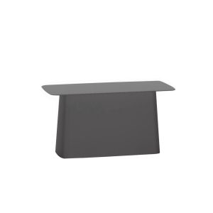 Table d'appoint gu&eacute;ridon - METAL SIDE OUTDOOR Large : L 70cm x P 31,5cm x H 35,5cm Gris T&ocirc;le d'acier galvanis&eacute;, Rev&ecirc;tement &eacute;poxy